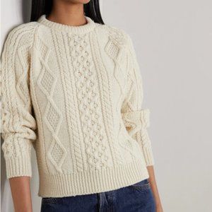 &Daughter Doris Cable Knit Wool Sweater